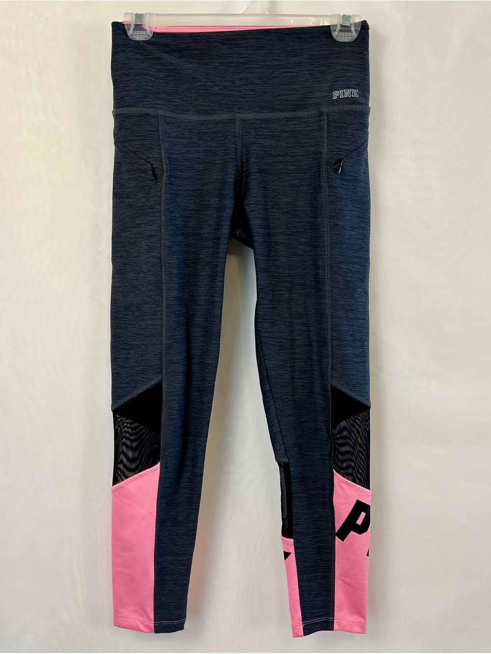 PINK Victoria’s Secret PINK Ultimate High Rise Mesh Cropped Leggings Small